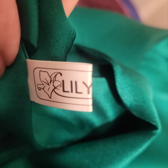 Green Silk Blouse - Picture 5 of 7